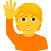 🙋 Emoji Pessoa Levantando A Mão na JoyPixels 7.0.