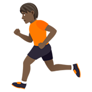 🏃🏿 Emoji Persona Corriendo: Tono De Piel Oscuro en JoyPixels 7.0.