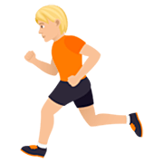 🏃🏼 Emoji Persona Corriendo: Tono De Piel Claro Medio en JoyPixels 7.0.