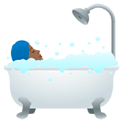 Émoji 🛀🏾 Personne Prenant Un Bain : Peau Mate sur JoyPixels 7.0.