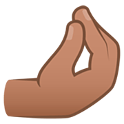 🤌🏽 Emoji Dedos Pellizcados: Tono De Piel Medio en JoyPixels 7.0.