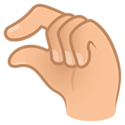 🤏🏼 Emoji Mão Beliscando: Pele Morena Clara na JoyPixels 7.0.