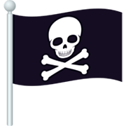 🏴‍☠️ Emoji Bandeira De Pirata na JoyPixels 7.0.