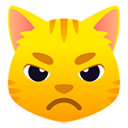 Gato Enfadado JoyPixels 7.0.