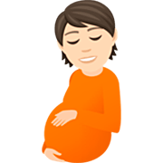 Persona Embarazada: Tono De Piel Claro JoyPixels 7.0.
