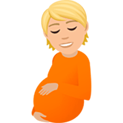 Schwangere Person: mittelhelle Hautfarbe JoyPixels 7.0.