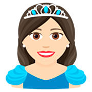 Émoji 👸🏻 Princesse : Peau Claire sur JoyPixels 7.0.