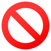 Émoji 🚫 Symbole D’interdiction sur JoyPixels 7.0.