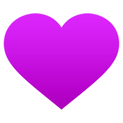 Émoji 💜 Cœur Violet sur JoyPixels 7.0.