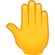 🤚 Emoji erhobene Hand von hinten JoyPixels 7.0.