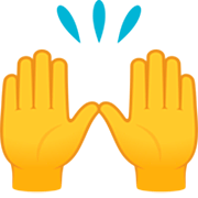🙌 Emoji Mãos Para Cima na JoyPixels 7.0.