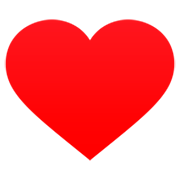 Emoji ❤️ Cuore Rosso su JoyPixels 7.0.