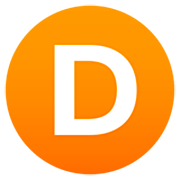 🇩 Emoji Indicador regional símbolo letra D en JoyPixels 7.0.
