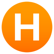 Emoji 🇭 Lettera simbolo indicatore regionale H su JoyPixels 7.0.