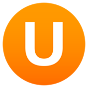 Emoji 🇺 Lettera simbolo indicatore regionale U su JoyPixels 7.0.