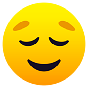 Emoji 😌 Faccina Sollevata su JoyPixels 7.0.