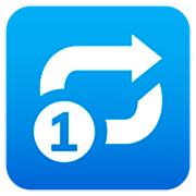 Emoji 🔂 Pulsante Di Ripetizione Della Riproduzione Di Una Traccia su JoyPixels 7.0.