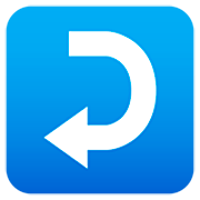 ↩️ Emoji Flecha Derecha Curvándose A La Izquierda en JoyPixels 7.0.