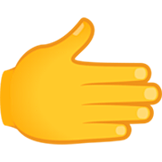 🫱 Emoji Mano Derecha en JoyPixels 7.0.