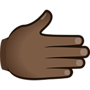 🫱🏿 Emoji Mão Direita: Pele Escura na JoyPixels 7.0.