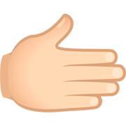 🫱🏻 Emoji Mão Direita: Pele Clara na JoyPixels 7.0.