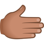 🫱🏽 Emoji Nach Rechts: mittlere Hautfarbe JoyPixels 7.0.