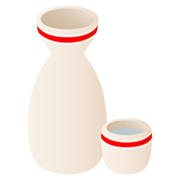 🍶 Emoji Sake-Flasche und -tasse JoyPixels 7.0.