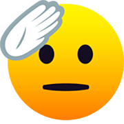 🫡 Emoji Cara Saludando en JoyPixels 7.0.