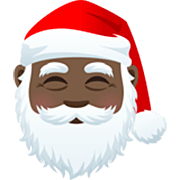 Emoji 🎅🏿 Babbo Natale: Carnagione Scura su JoyPixels 7.0.
