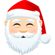 🎅🏻 Emoji Papá Noel: Tono De Piel Claro en JoyPixels 7.0.