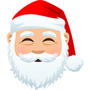 Weihnachtsmann: mittelhelle Hautfarbe JoyPixels 7.0.