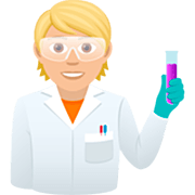 Emoji 🧑🏼‍🔬 Persona Che Lavora In Campo Scientifico: Carnagione Abbastanza Chiara su JoyPixels 7.0.