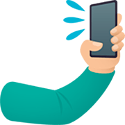 🤳🏼 Emoji Selfi: Tono De Piel Claro Medio en JoyPixels 7.0.