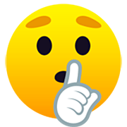 🤫 Emoji Rosto Fazendo Sinal De Silêncio na JoyPixels 7.0.