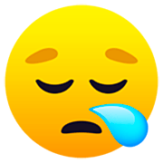 Emoji 😪 Faccina Assonnata su JoyPixels 7.0.