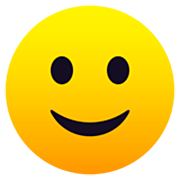 🙂 Emoji Rosto Levemente Sorridente na JoyPixels 7.0.