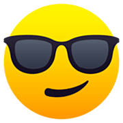 Cara Sonriendo Con Gafas De Sol JoyPixels 7.0.