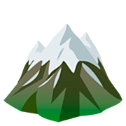 Emoji 🏔️ Montagna Innevata su JoyPixels 7.0.