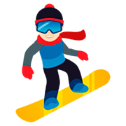 Émoji 🏂🏻 Snowboardeur : Peau Claire sur JoyPixels 7.0.