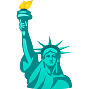 🗽 Emoji Estátua Da Liberdade na JoyPixels 7.0.
