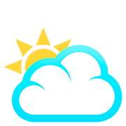 Sonne hinter großer Wolke JoyPixels 7.0.
