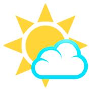🌤️ Emoji Sonne hinter kleiner Wolke JoyPixels 7.0.