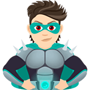 🦹🏻 Emoji Supervilão: Pele Clara na JoyPixels 7.0.