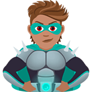 🦹🏽 Emoji Supervilão: Pele Morena na JoyPixels 7.0.