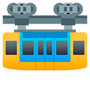 🚟 Emoji Estrada De Ferro Suspensa na JoyPixels 7.0.