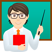 🧑🏻‍🏫 Emoji Lehrer(in): helle Hautfarbe JoyPixels 7.0.