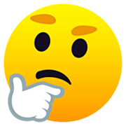 🤔 Emoji Rosto Pensativo na JoyPixels 7.0.