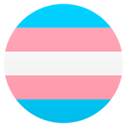 Bandera del orgullo transgénero JoyPixels 7.0.