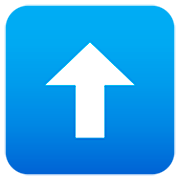 Emoji ⬆️ Freccia Rivolta Verso L’alto su JoyPixels 7.0.