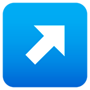 Emoji ↗️ Freccia Rivolta Verso Destra Che Punta In Alto su JoyPixels 7.0.